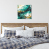 Abstracte kunst canvas afdruk (Insitu (Slaapkamer))