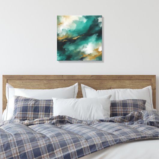 Abstracte kunst canvas afdruk (Insitu (Slaapkamer))