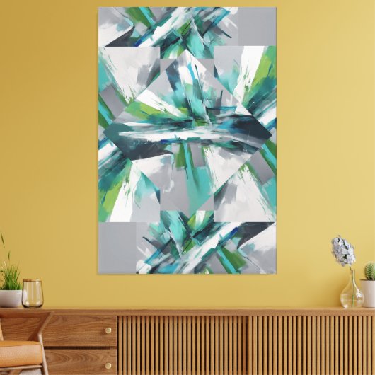 abstracte kunst canvas afdruk (Insitu (Woonkamer))