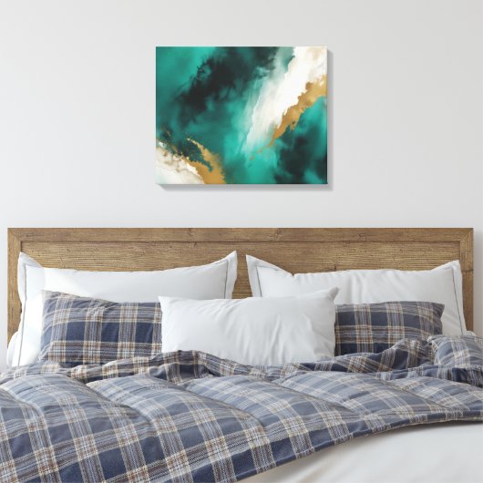 Abstracte kunst canvas afdruk (Insitu (Slaapkamer))