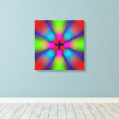 Abstracte kunst canvas afdruk (Insitu (Houten vloer))