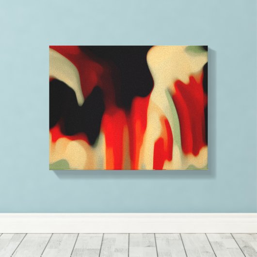 Abstracte kunst canvas afdruk (Insitu (Houten vloer))