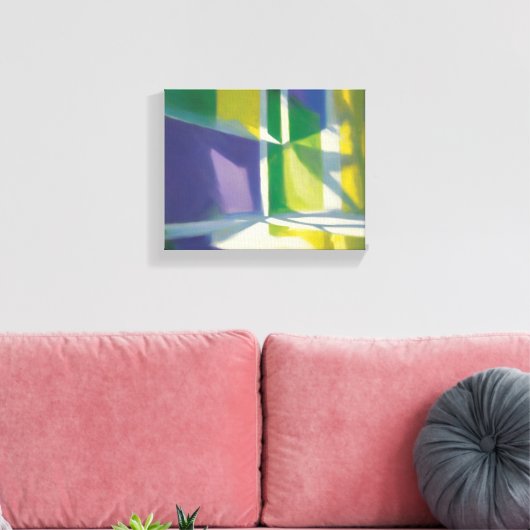 Abstracte kunst canvas afdruk (Insitu (Woonkamer))