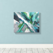 Abstracte kunst canvas afdruk (Insitu (Houten vloer))