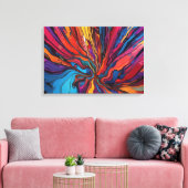 Abstracte kunst canvas afdruk (Insitu (Woonkamer))