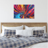 Abstracte kunst canvas afdruk (Insitu (Slaapkamer))