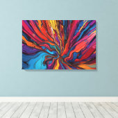 Abstracte kunst canvas afdruk (Insitu (Houten vloer))