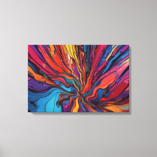 Abstracte kunst canvas afdruk (Voorkant)
