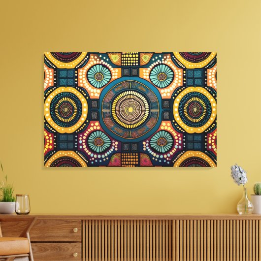 Abstracte kunst canvas afdruk (Insitu (Woonkamer))