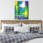 Abstracte kunst canvas afdruk (Insitu (Slaapkamer))