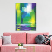 Abstracte kunst canvas afdruk (Insitu (Woonkamer))