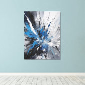 Abstracte kunst canvas afdruk (Insitu (Houten vloer))