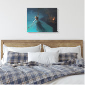 Abstracte kunst canvas afdruk (Insitu (Slaapkamer))
