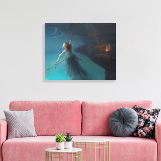 Abstracte kunst canvas afdruk (Insitu (Woonkamer))