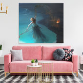 Abstracte kunst canvas afdruk (Insitu (Woonkamer))