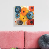 Abstracte kunst canvas afdruk (Insitu (Woonkamer))