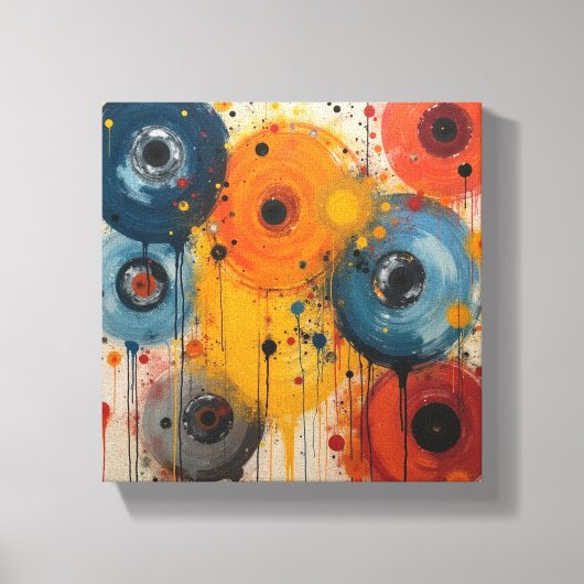 Abstracte kunst canvas afdruk (Voorkant)