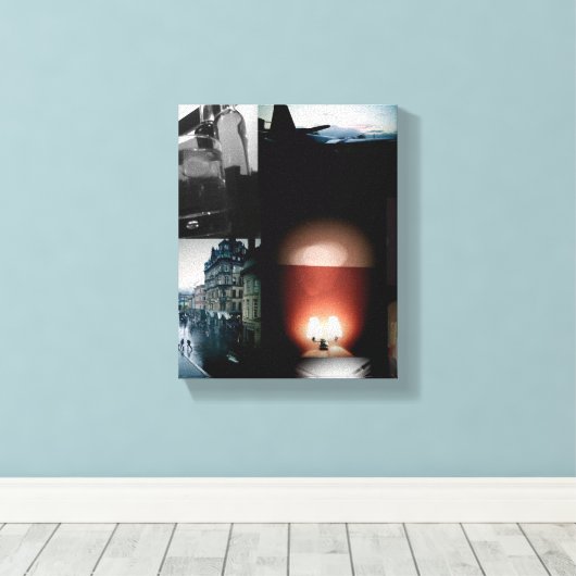 Abstracte kunst canvas afdruk (Insitu (Houten vloer))