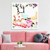 Abstracte kunst canvas afdruk (Insitu (Woonkamer))