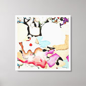 Abstracte kunst canvas afdruk (Voorkant)