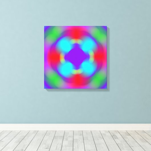 Abstracte kunst canvas afdruk (Insitu (Houten vloer))