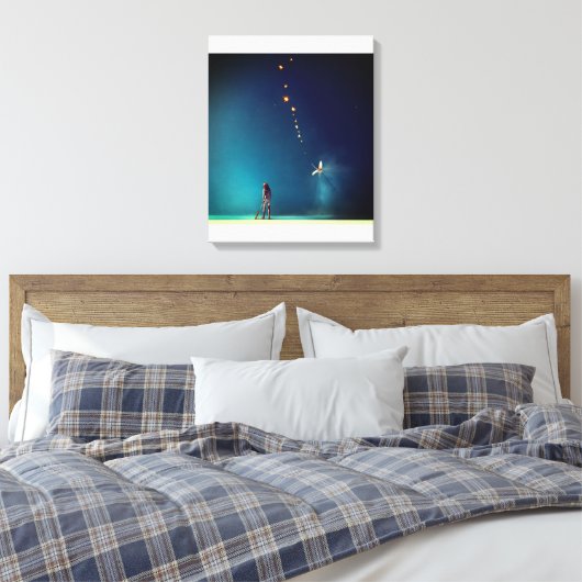 Abstracte kunst canvas afdruk (Insitu (Slaapkamer))