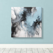 Abstracte kunst canvas afdruk (Insitu (Houten vloer))
