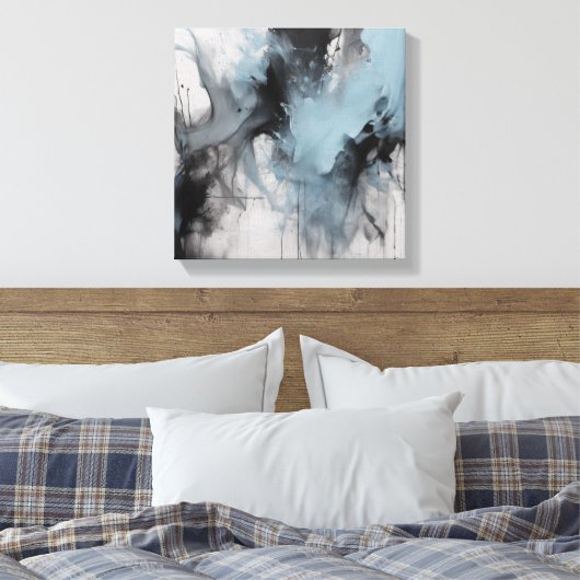 Abstracte kunst canvas afdruk (Insitu (Slaapkamer))