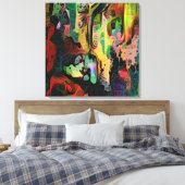 Abstracte kunst canvas afdruk (Insitu (Slaapkamer))