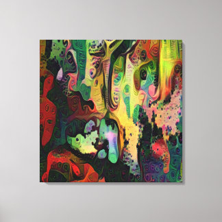 Abstracte kunst canvas afdruk