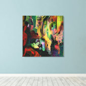 Abstracte kunst canvas afdruk (Insitu (Houten vloer))