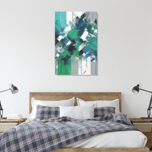 abstracte kunst canvas afdruk (Insitu (Slaapkamer))