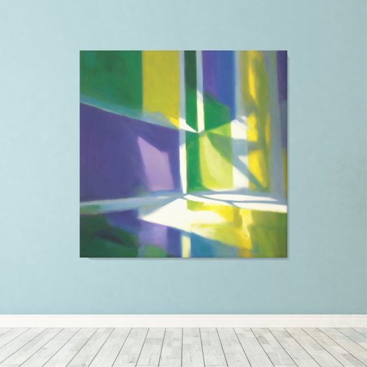 Abstracte kunst canvas afdruk (Insitu (Houten vloer))