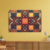 Abstracte kunst canvas print (Insitu (Woonkamer))