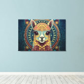 Abstracte kunst canvas print (Insitu (Houten vloer))