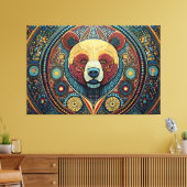 Abstracte kunst canvas print (Insitu (Woonkamer))