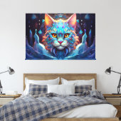 Abstracte kunst canvas print (Insitu (Slaapkamer))