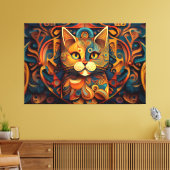 Abstracte kunst canvas print (Insitu (Woonkamer))