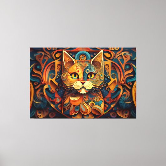 Abstracte kunst canvas print (Voorkant)