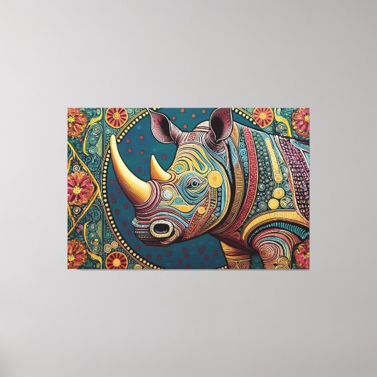 Abstracte kunst canvas print (Voorkant)