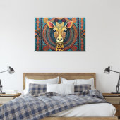 Abstracte kunst canvas print (Insitu (Slaapkamer))