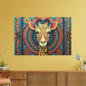 Abstracte kunst canvas print (Insitu (Woonkamer))