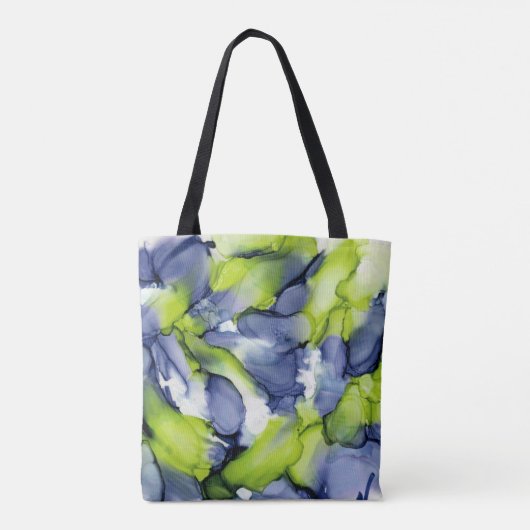 Abstracte kunst Canvas tas, Medium Tote Bag (Achterkant)