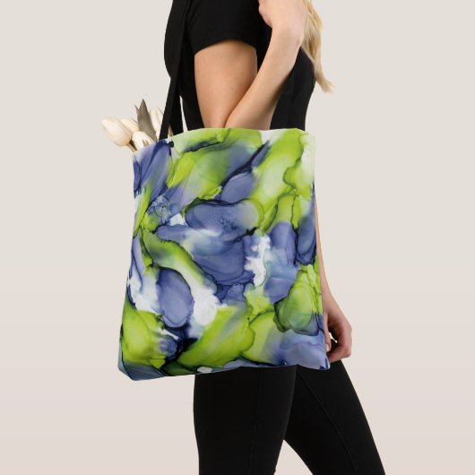 Abstracte kunst Canvas tas, Medium Tote Bag (Dichtbij)