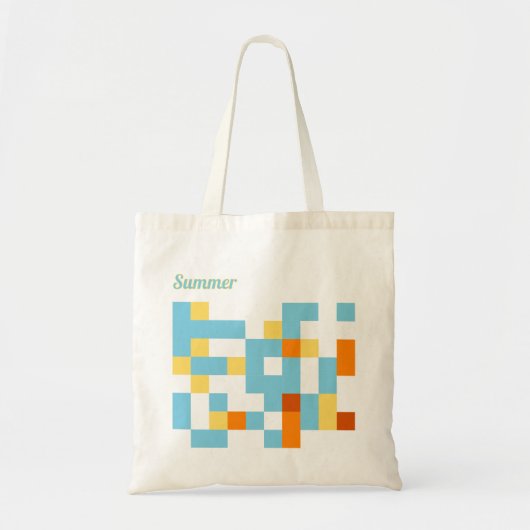 Abstracte Kunst Canvas tas - Zomer (Voorkant)