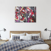 Abstracte Kunst Canvasprint Canvas Afdruk (Insitu (Slaapkamer))