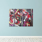 Abstracte Kunst Canvasprint Canvas Afdruk (Insitu (Houten vloer))
