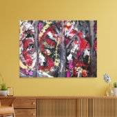 Abstracte Kunst Canvasprint Canvas Afdruk (Insitu (Woonkamer))