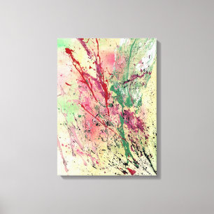 Abstracte kunst - Champagne Canvas Afdruk