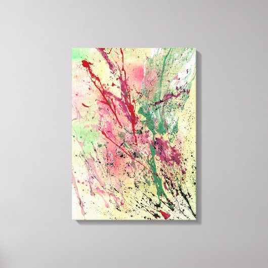 Abstracte Kunst - Champagne Canvas Afdruk (Voorkant)